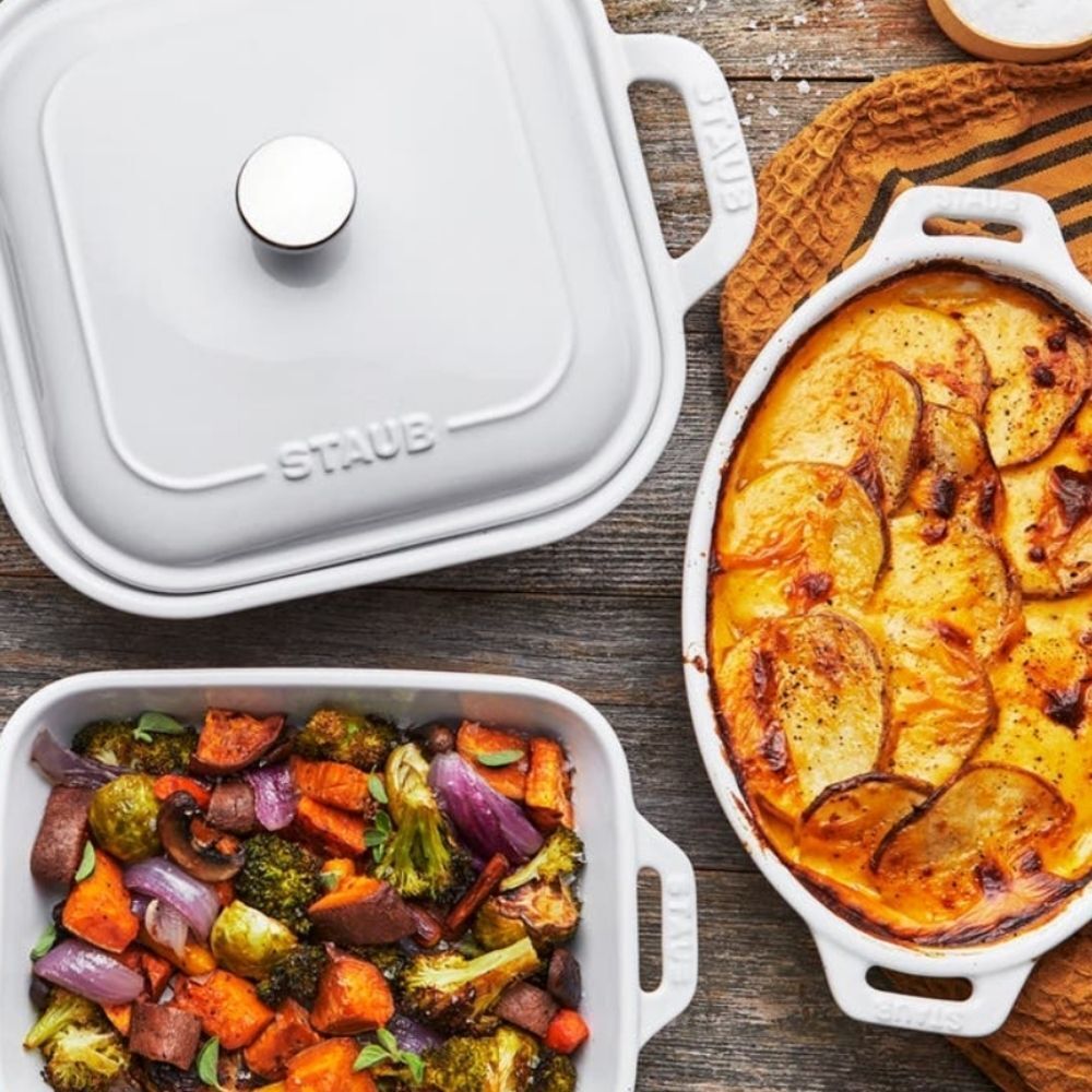 Staub Ceramics 4-PC Baking Set- White - Picture 5 of 14